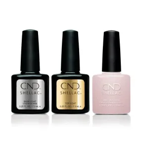 CND - Shellac Combo - Base, Top & Soiree Strut