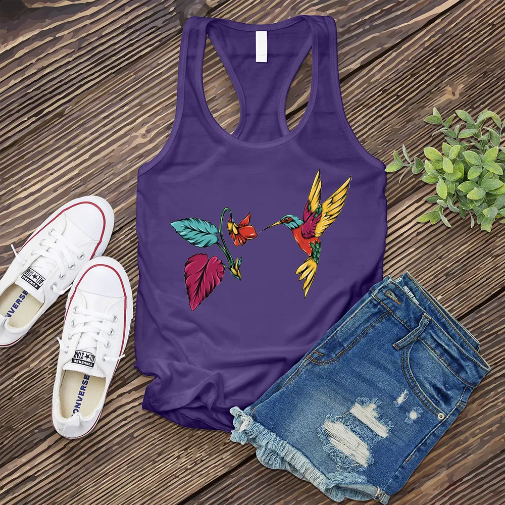 Colorful Hummingbird Women's Tank Top