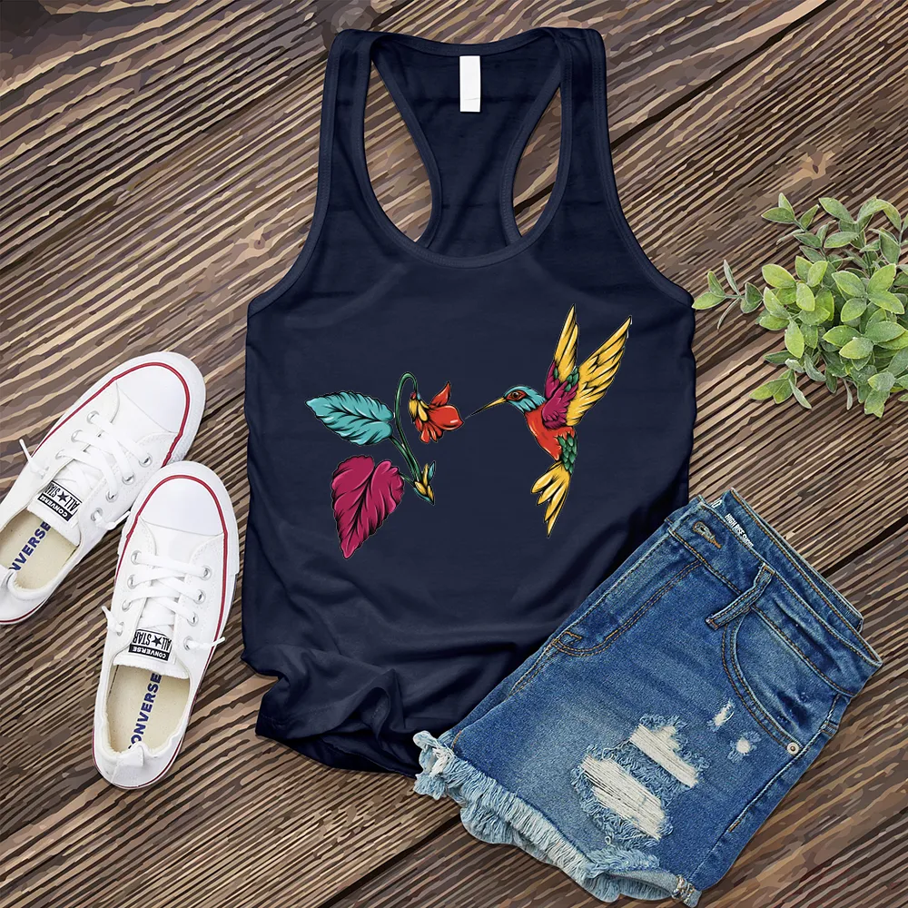 Colorful Hummingbird Women's Tank Top