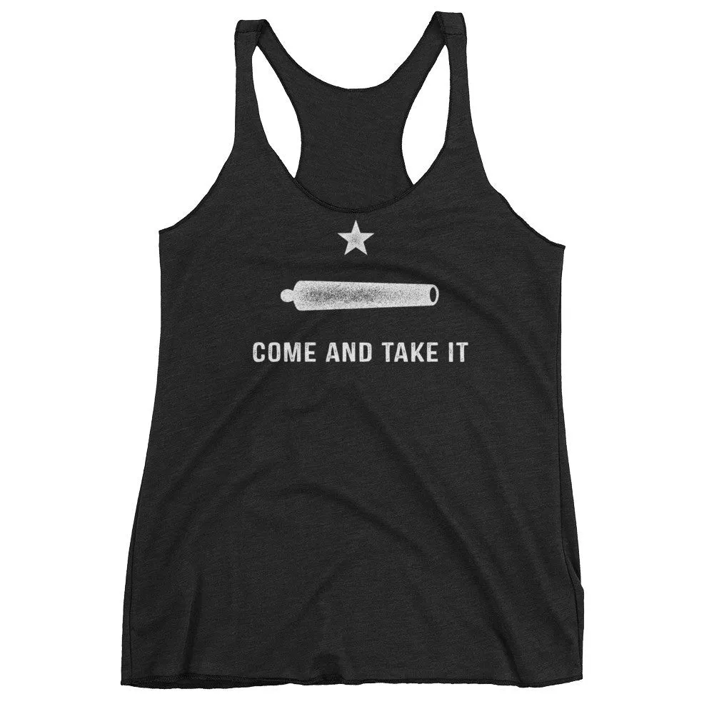 Come and Take it Gonzalez Women's Triiblend Racerback Tank Top