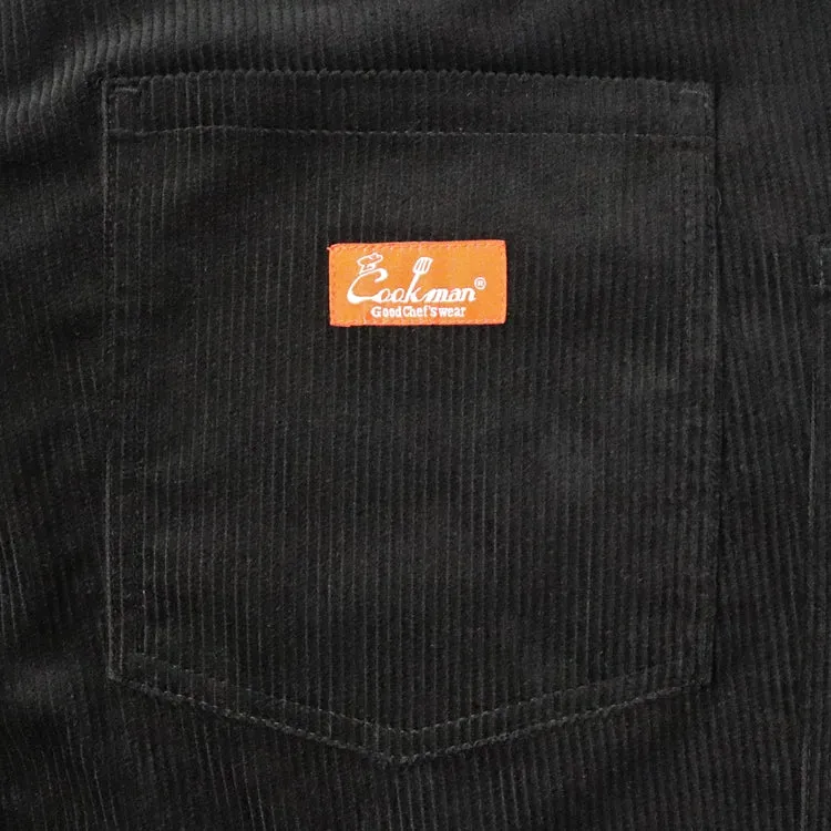 Cookman Fisherman's Bib Overall - Corduroy : Black