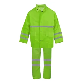 Cordova Riptide .35 mm PVC/Polyester Rain Suit 3 Piece Lime - HV353G