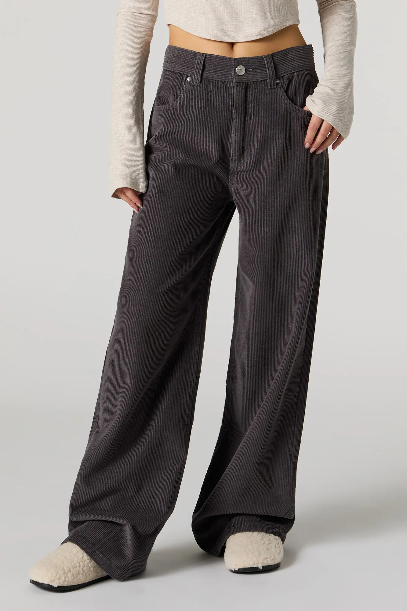 Corduroy Straight Leg Pant