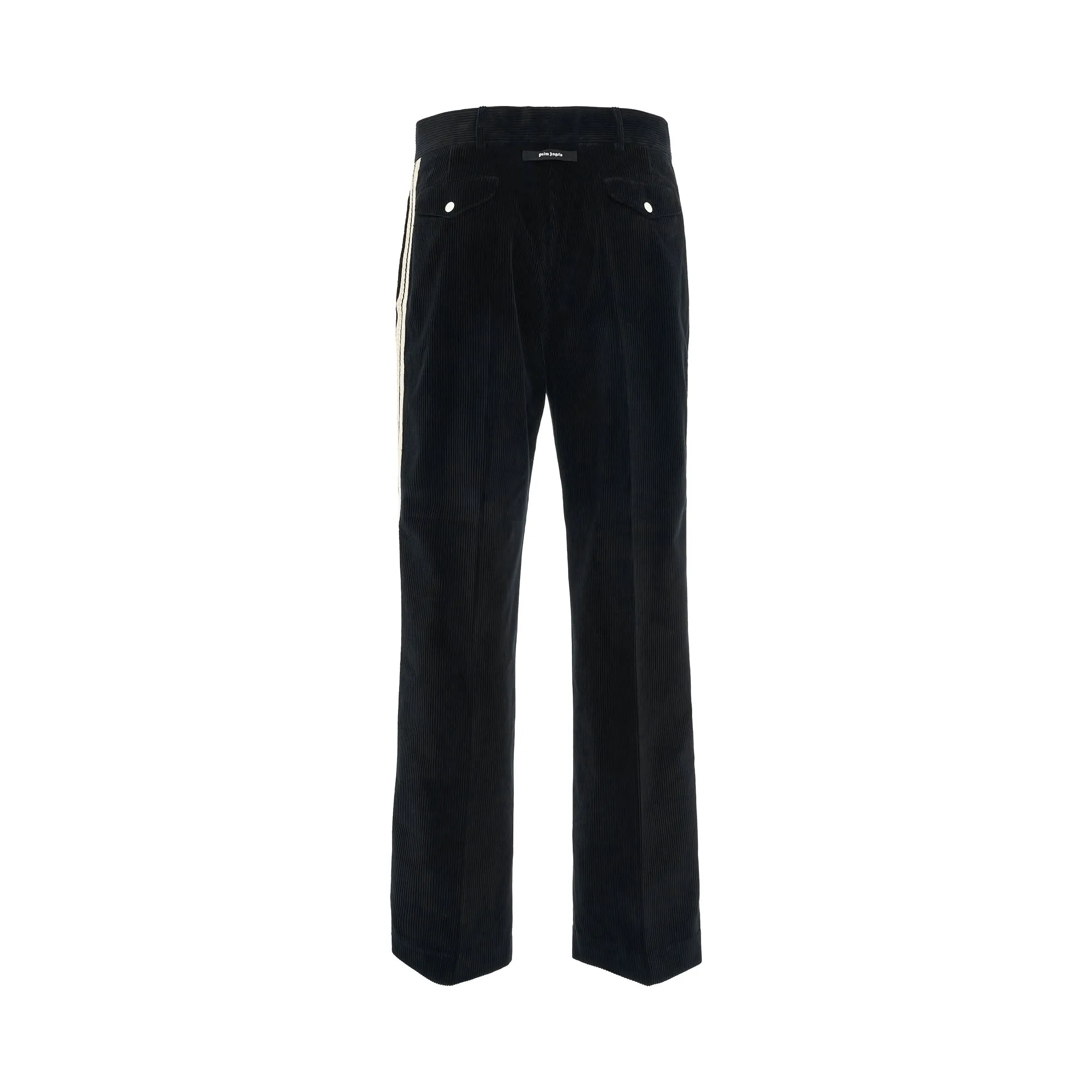 Corduroy Suit Tape Pants in Black