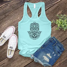 Cosmic Hamsa Eye Women's Tank Top