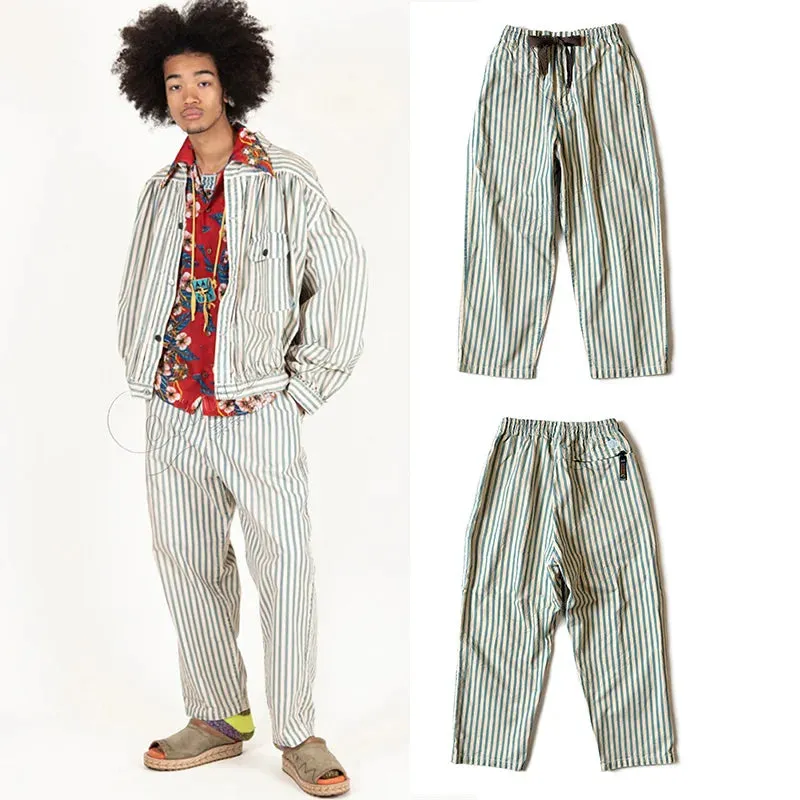 Cotton Lined Breathable Casual Pants - Japanese Retro Loose Trousers