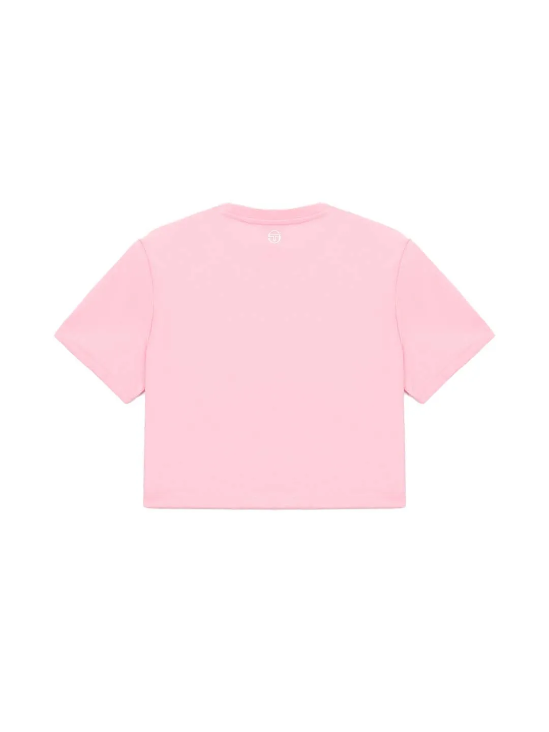 Daily Tuft Big Logo Crop T-Shirt- Light Pink