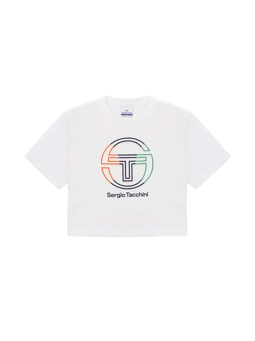 Daily Tuft Big Logo Crop T-Shirt- Off White