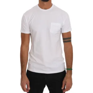 Daniele Alessandrini Elegant White Crew-Neck Cotton T-Shirt