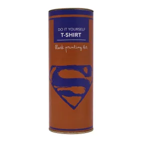 DIY Cotton Tshirt Block Printing kit Blue Superman