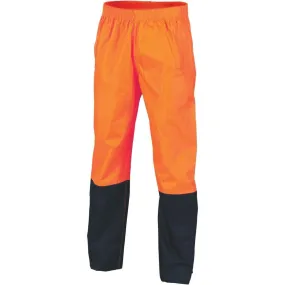 Dnc Workwear Hi-vis Two-tone Lightweight Rain Pants - 3878