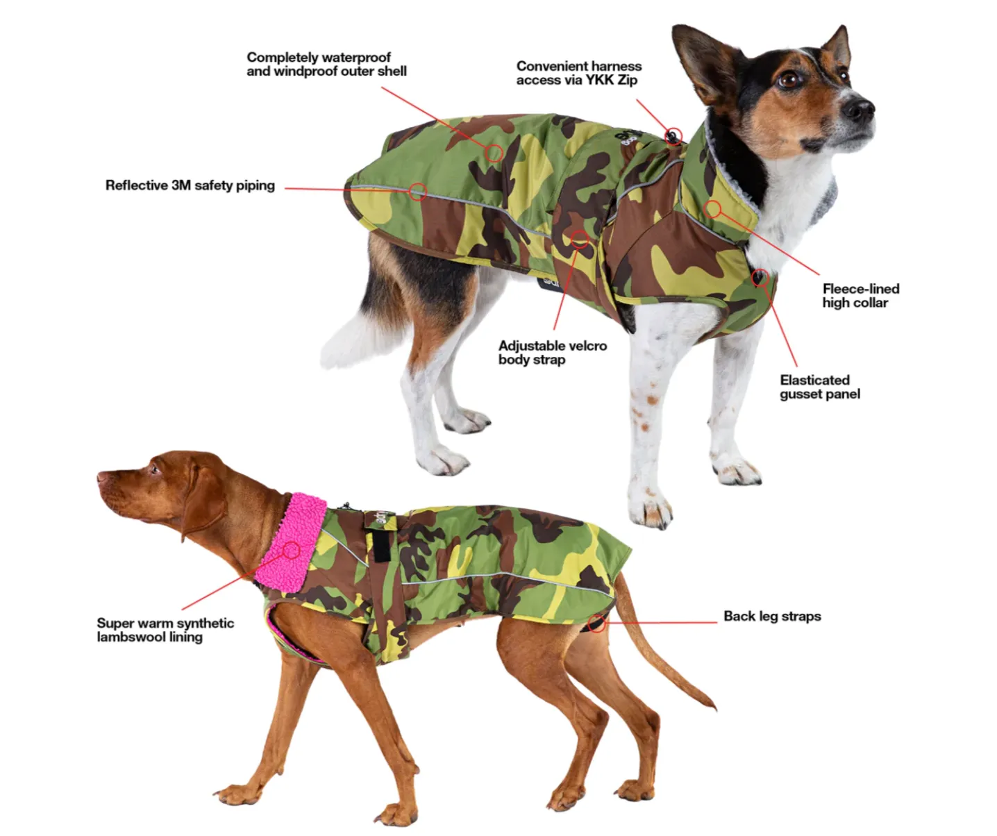 Dryrobe / Dog / Camo-Pink Coat