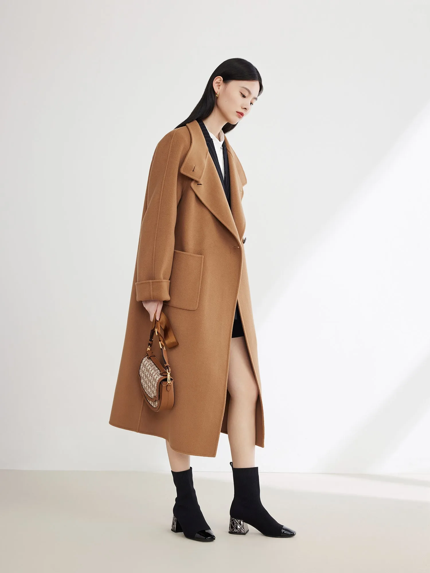 EP YAYING Wool Cashmere Coat