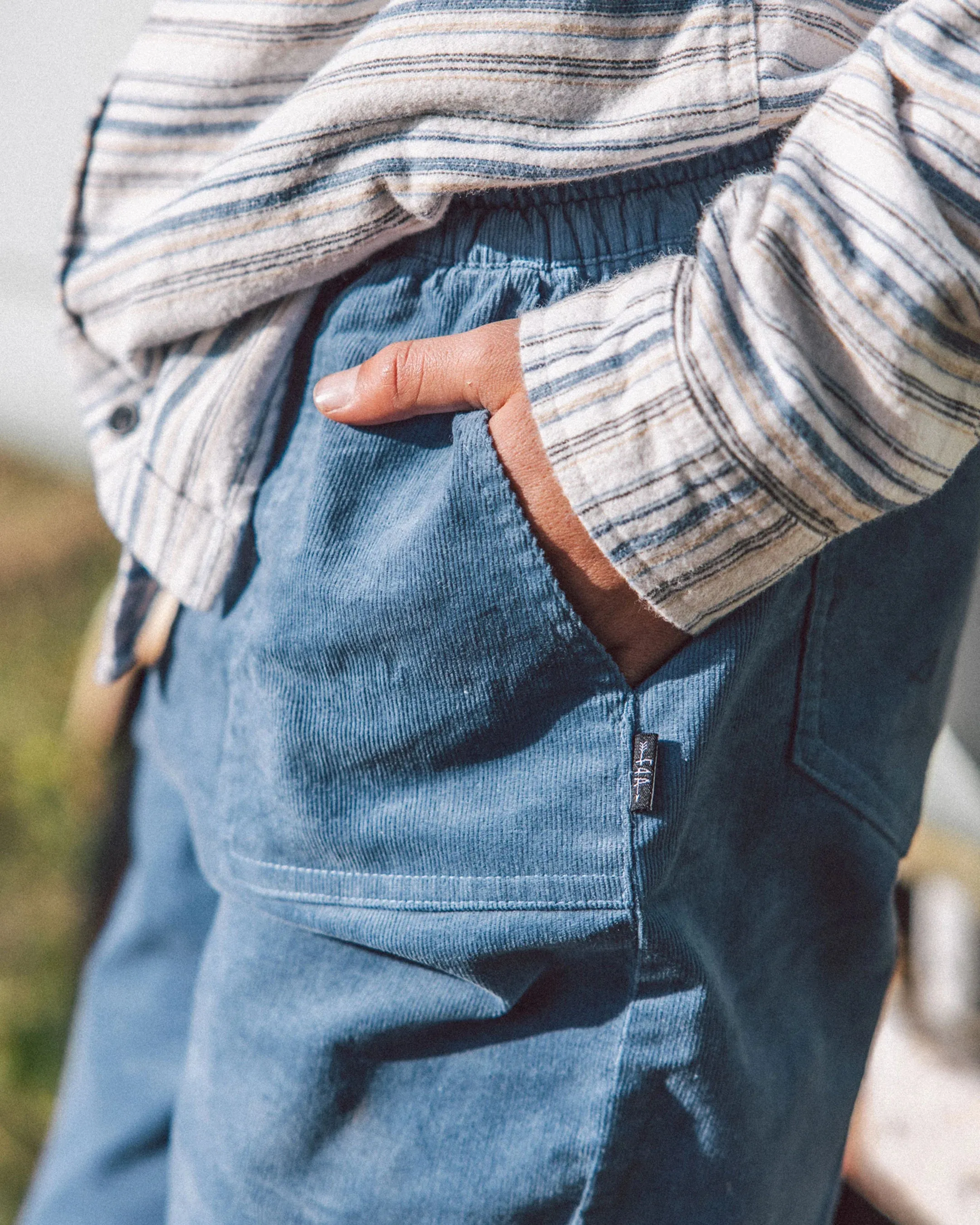 Feather 4 Arrow Kids Tidal Corduroy Pant SLATE BLUE