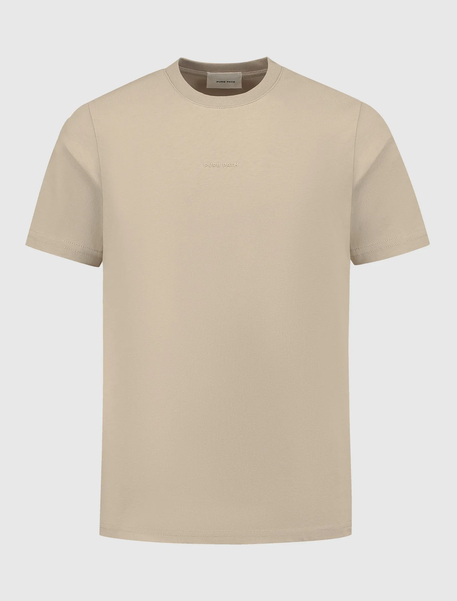 Flock Logo T-shirt | Sand