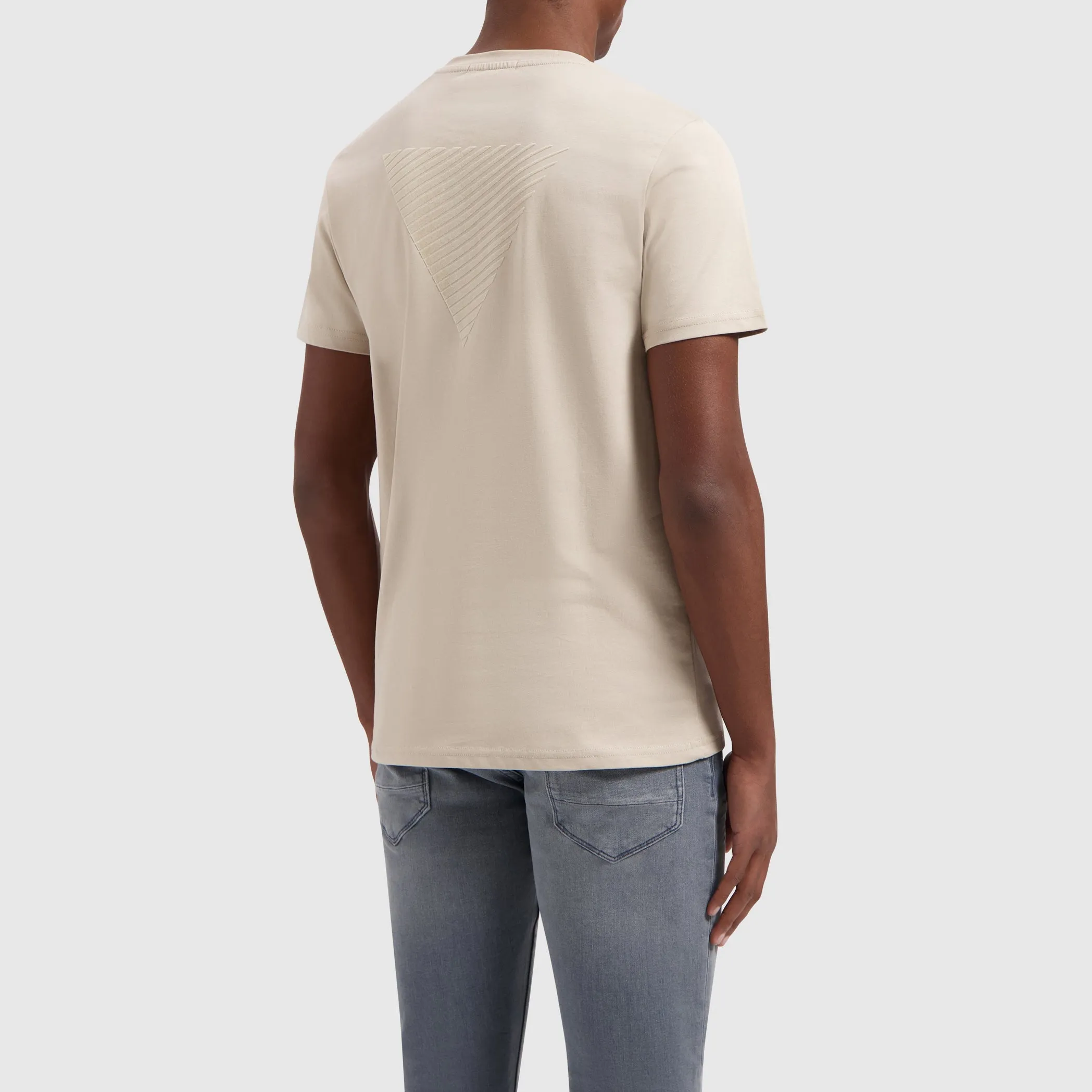 Flock Logo T-shirt | Sand