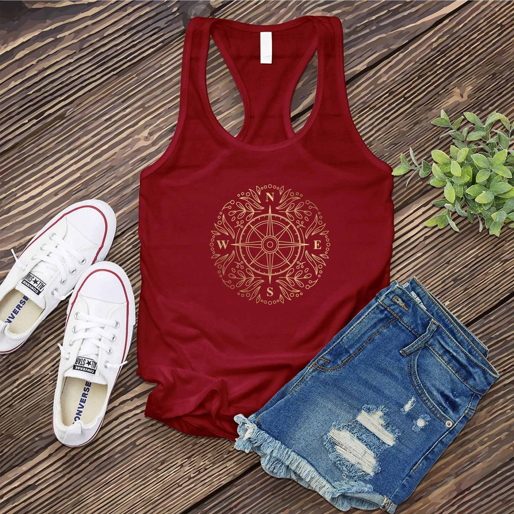 Flora Compass Women's Tank Top