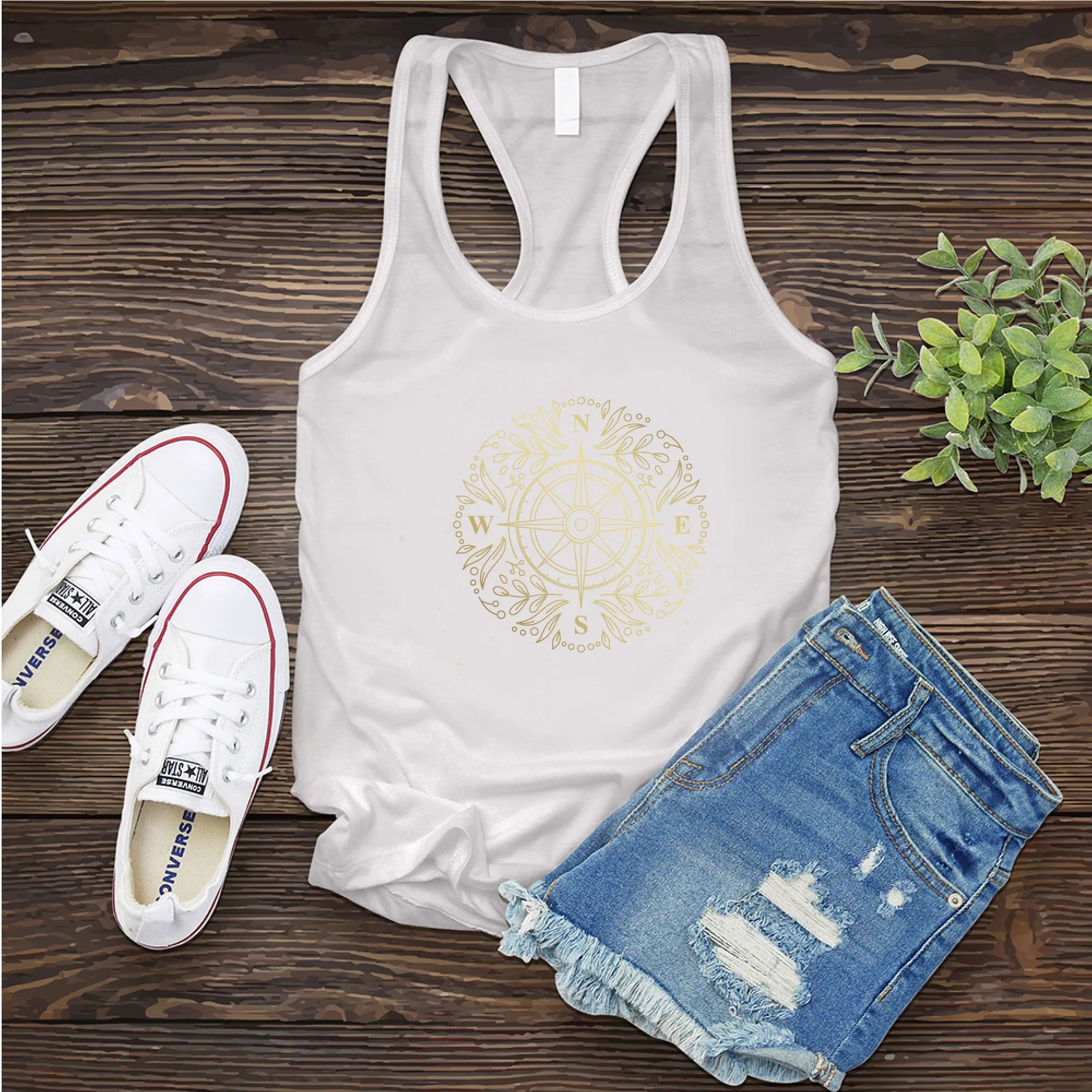 Flora Compass Women's Tank Top