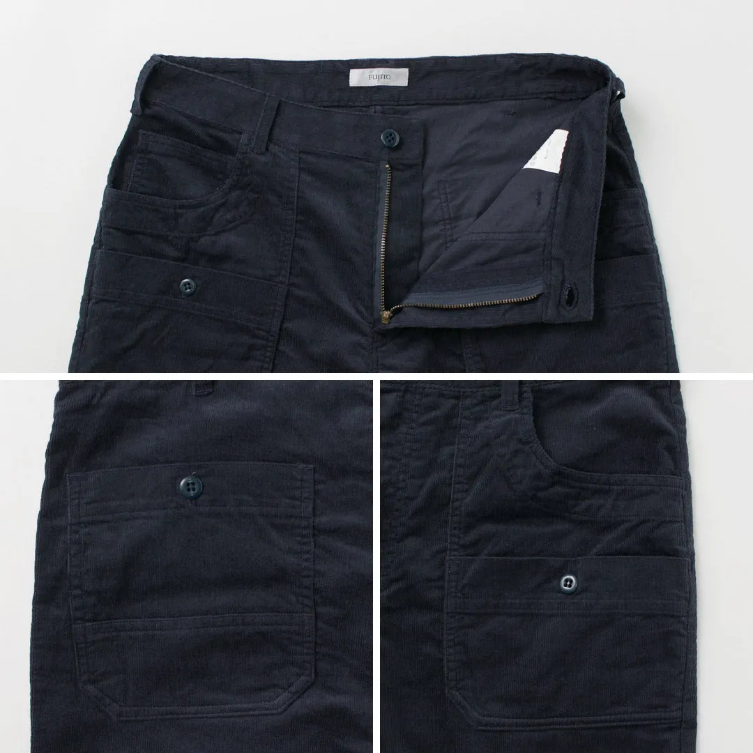 FUJITO / Summer corduroy Explorer Shorts