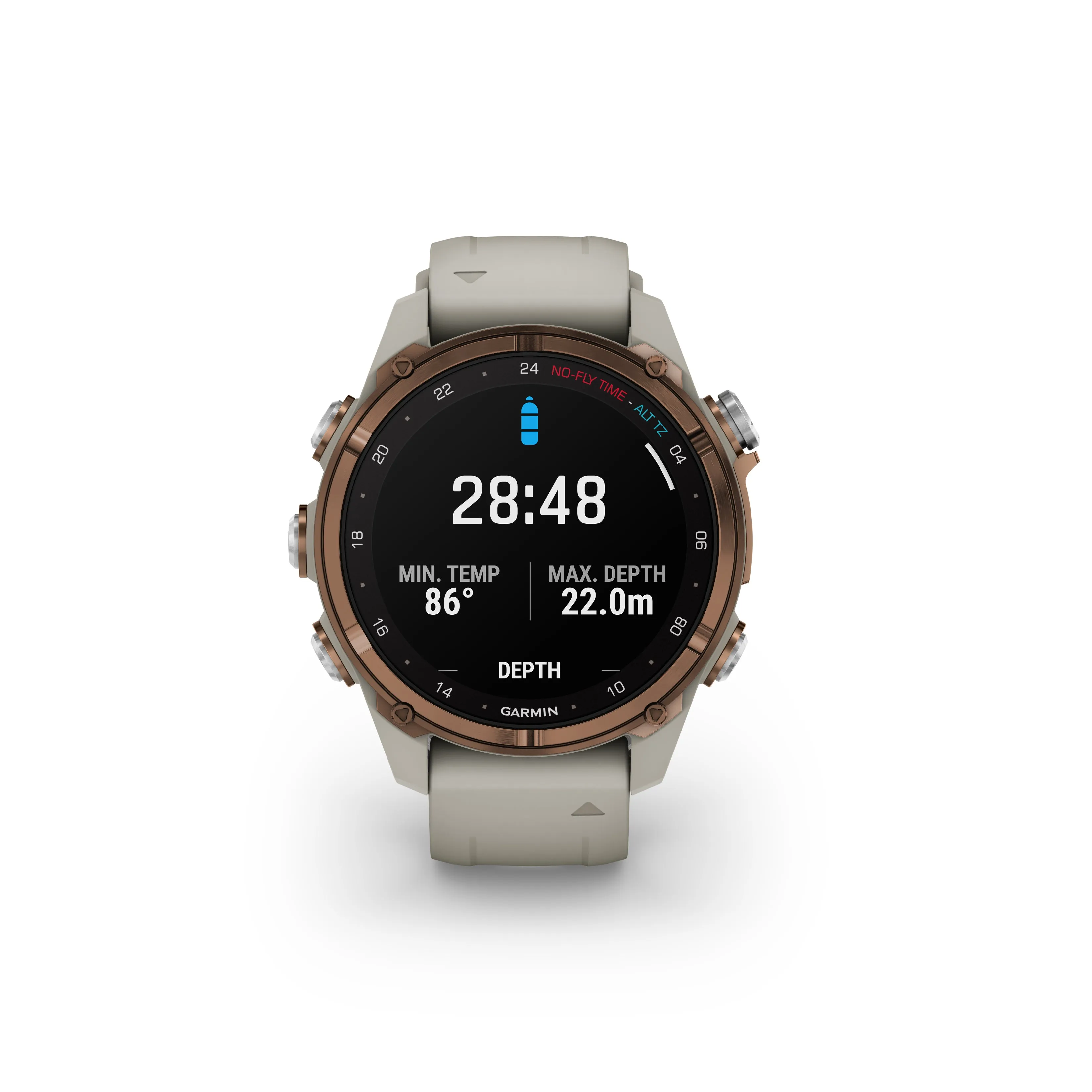 Garmin Descent Mk3i 43mm Dive Computer Bronze Titanium with French Gray Band