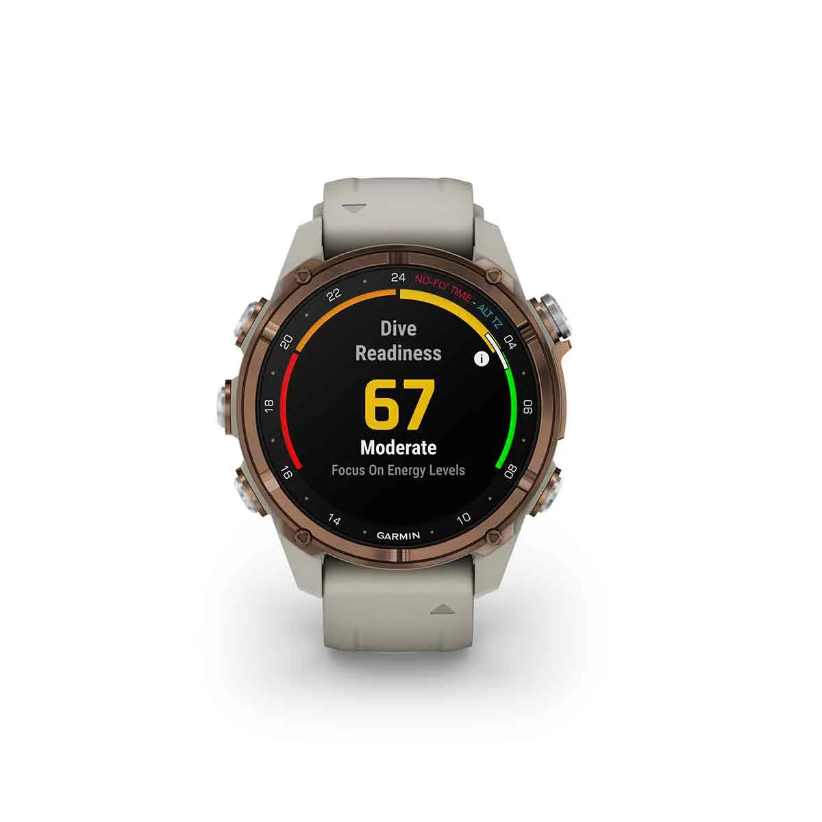 Garmin Descent™ Mk3i Bronze PVD Titanium w/ French Gray Band (43mm Face)