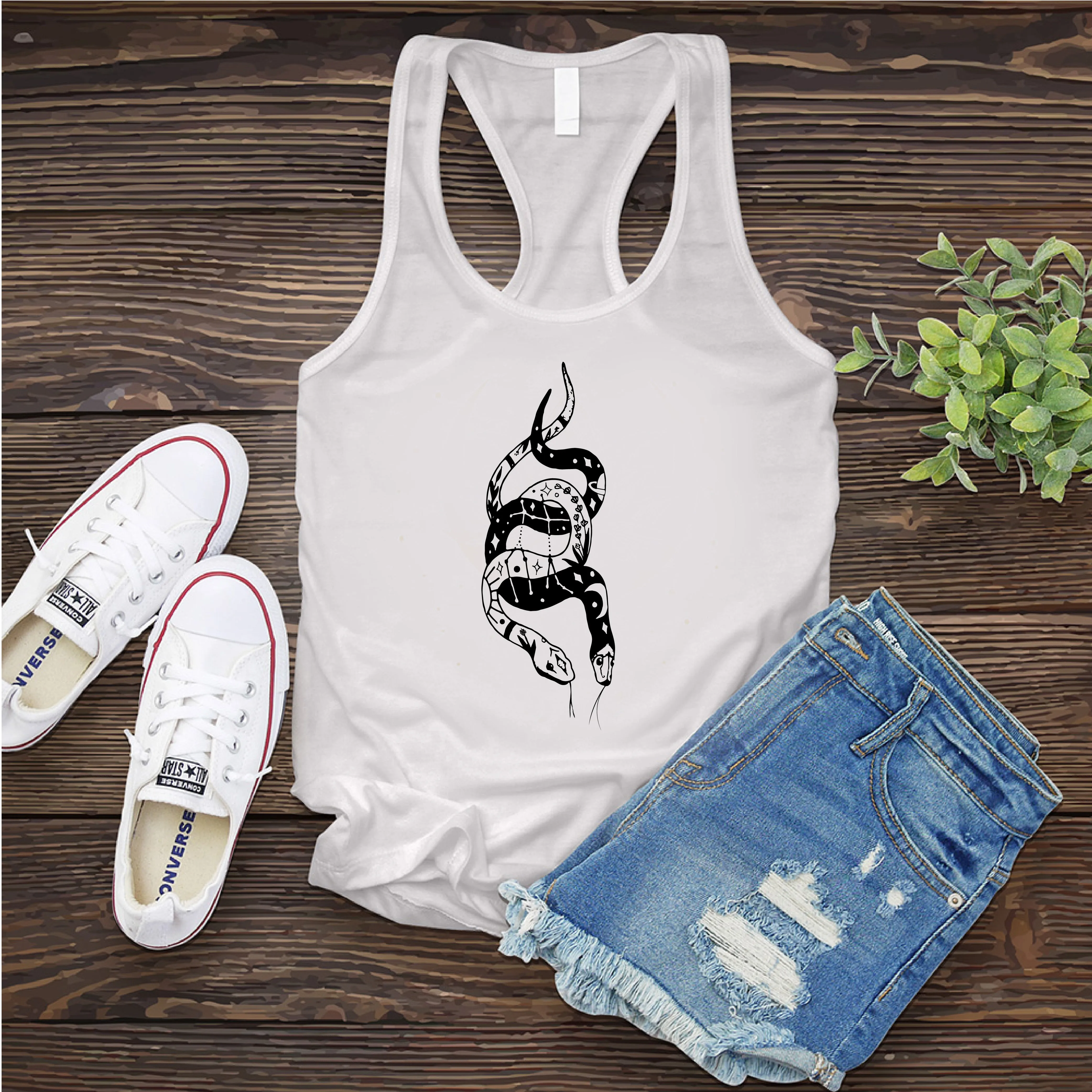 Gemini Snakes Women's Tank Top