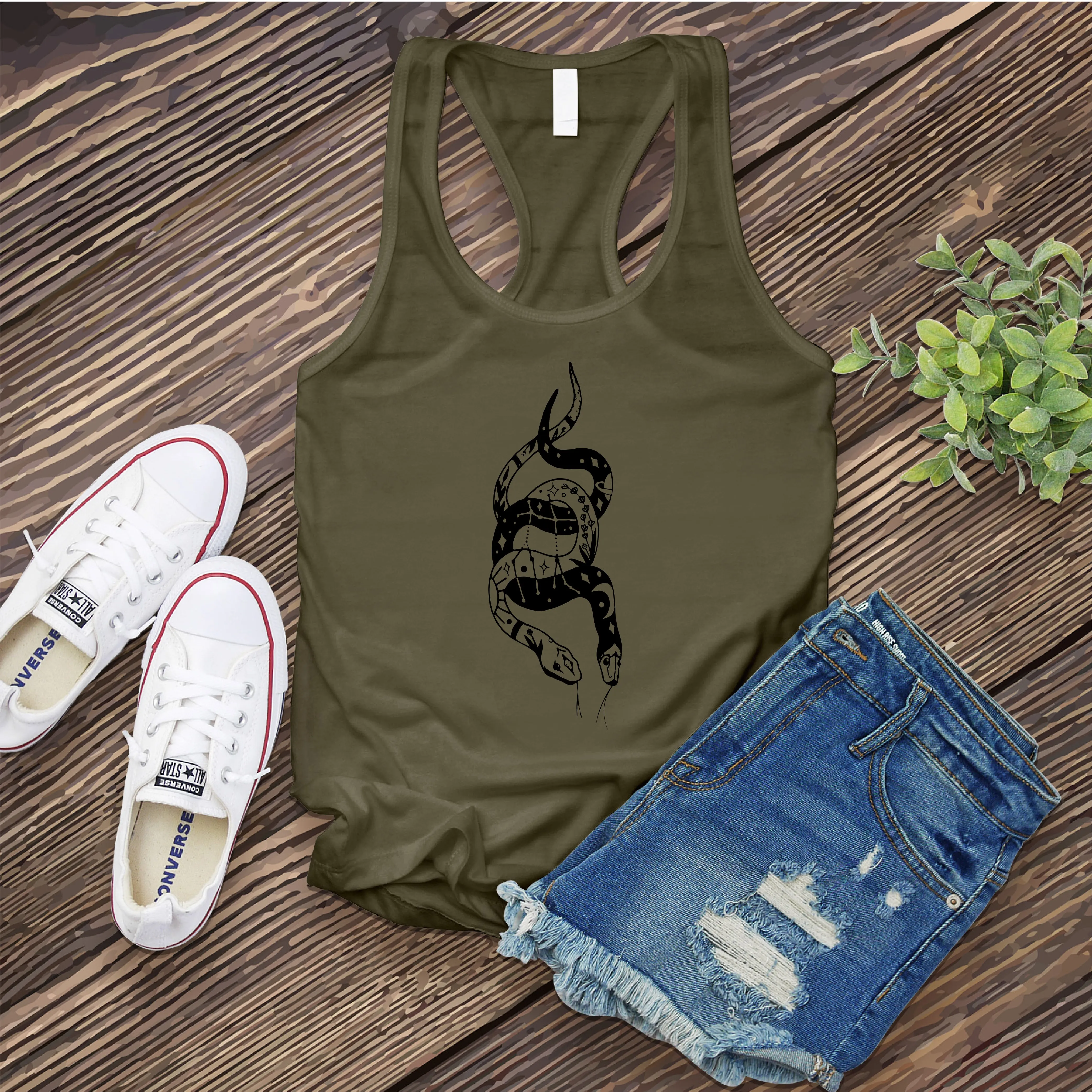 Gemini Snakes Women's Tank Top