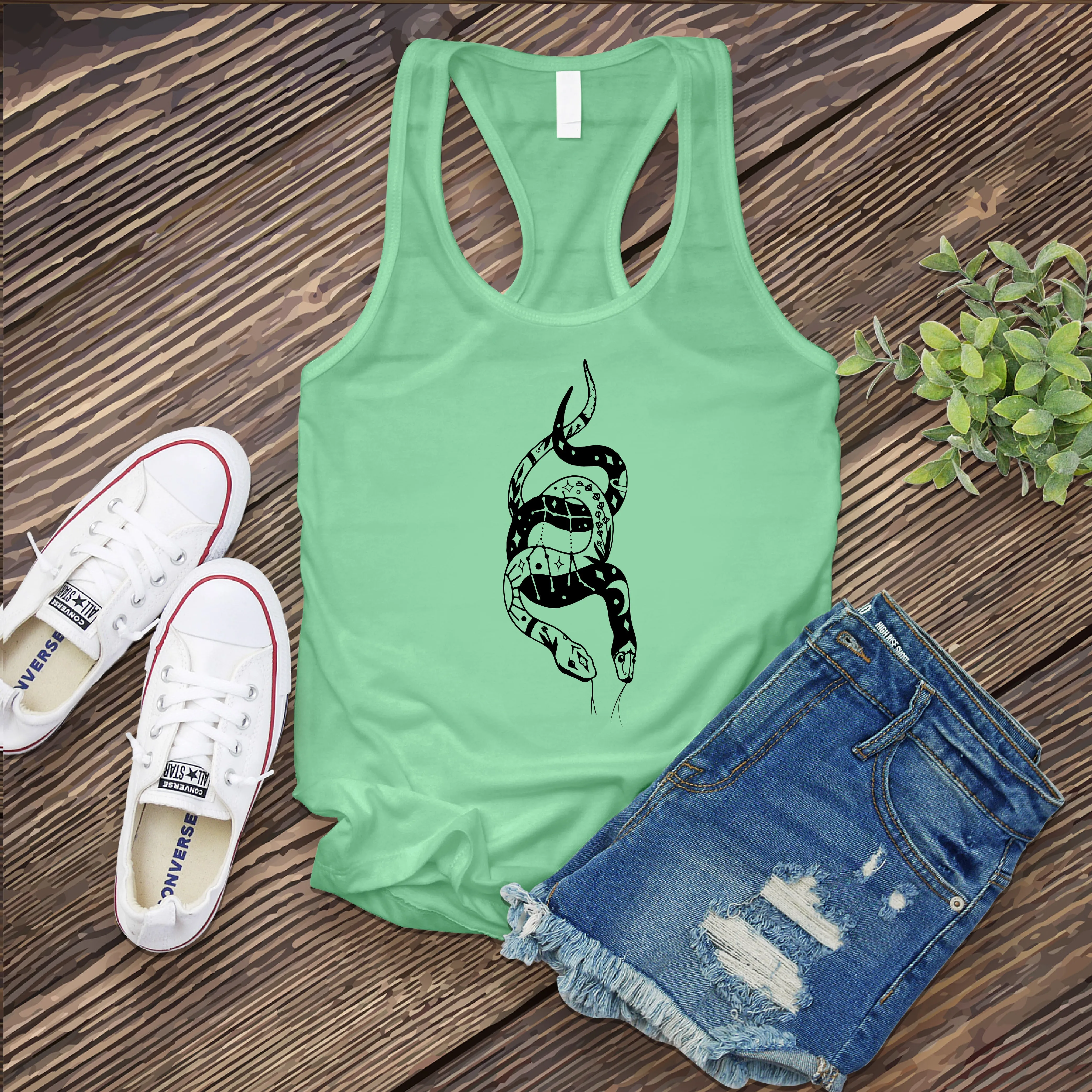 Gemini Snakes Women's Tank Top