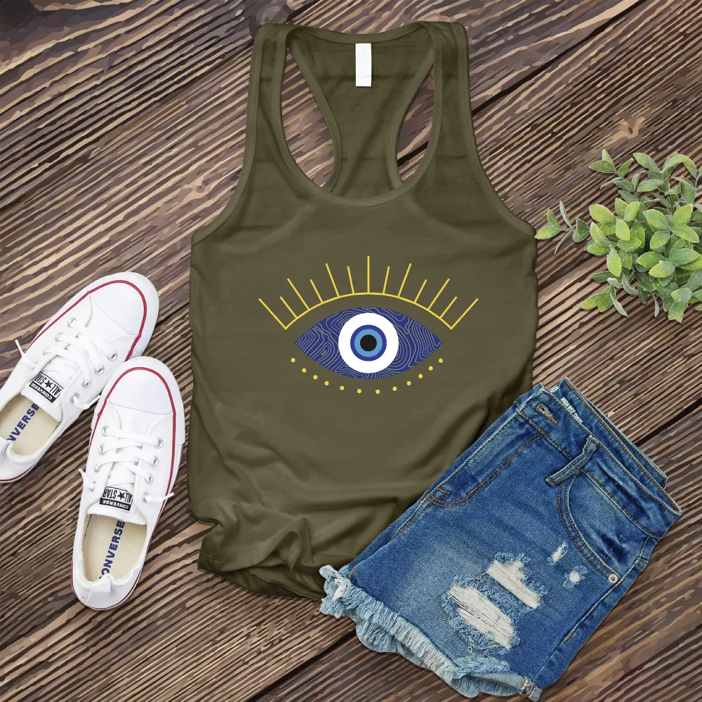 Golden Evil Eye Women's Tank Top