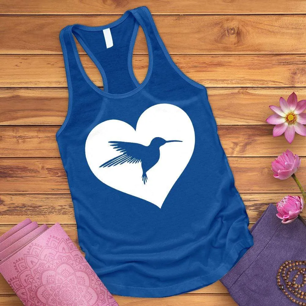 Heart Hummingbird Tank Top