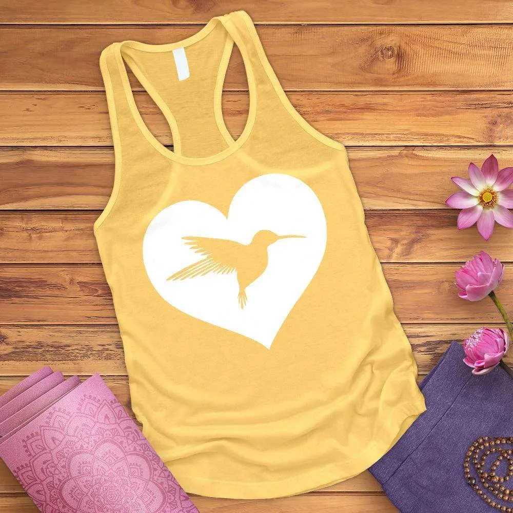 Heart Hummingbird Tank Top