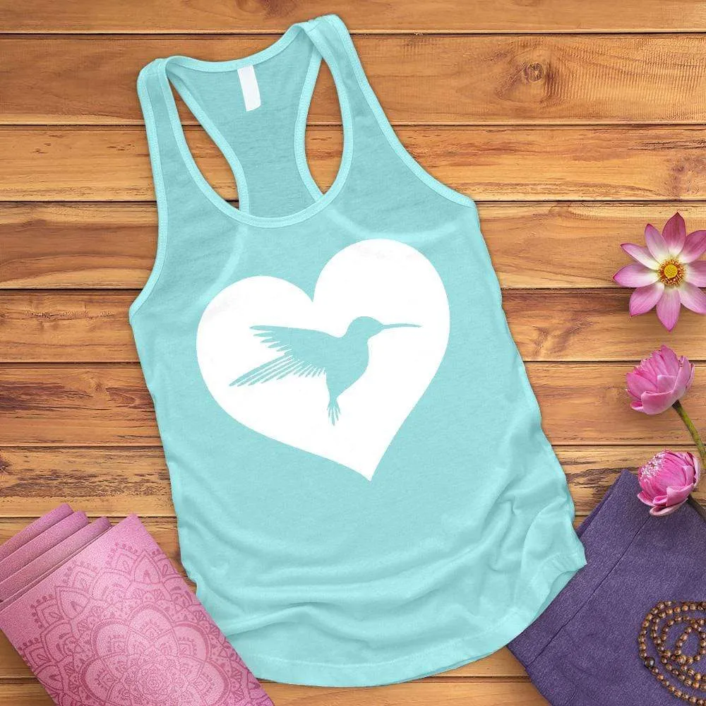 Heart Hummingbird Tank Top