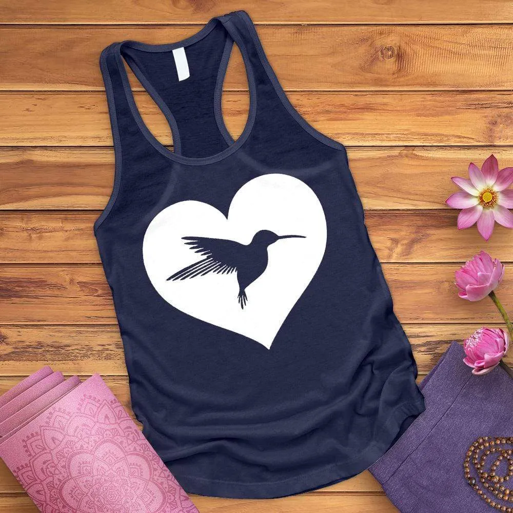 Heart Hummingbird Tank Top