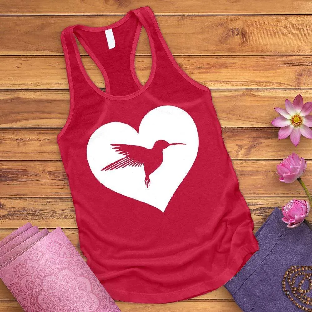 Heart Hummingbird Tank Top