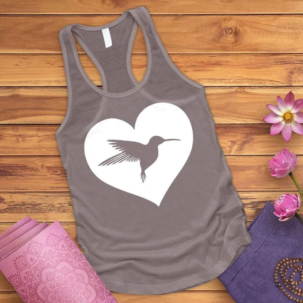 Heart Hummingbird Tank Top