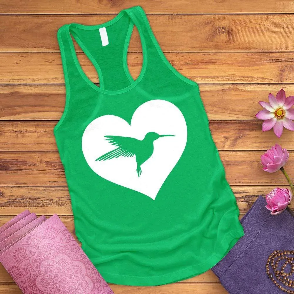 Heart Hummingbird Tank Top