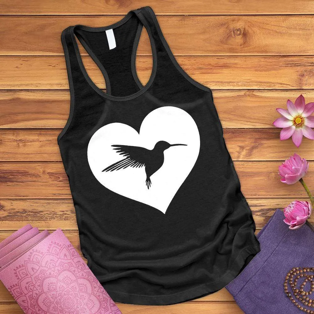 Heart Hummingbird Tank Top