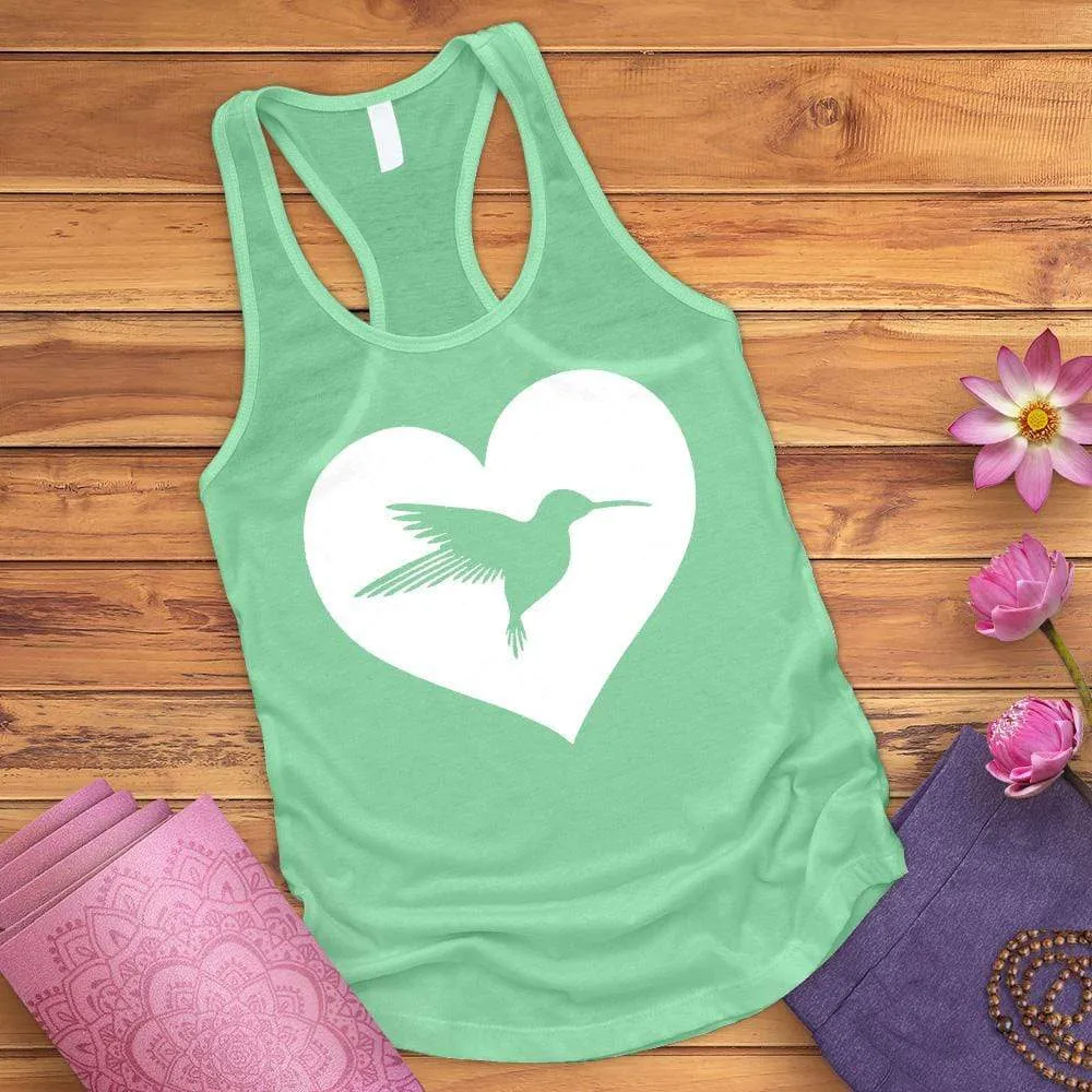 Heart Hummingbird Tank Top