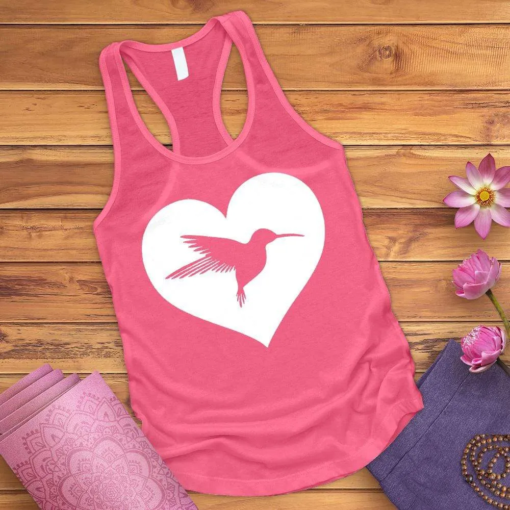 Heart Hummingbird Tank Top