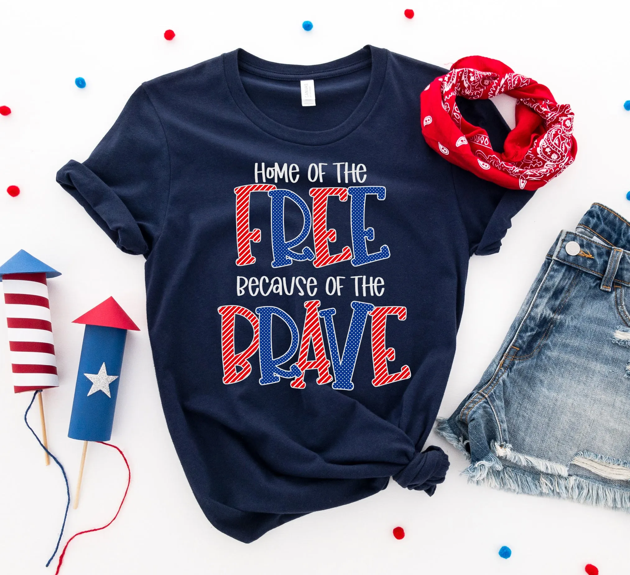 Home of the free because of the brave T-shirt