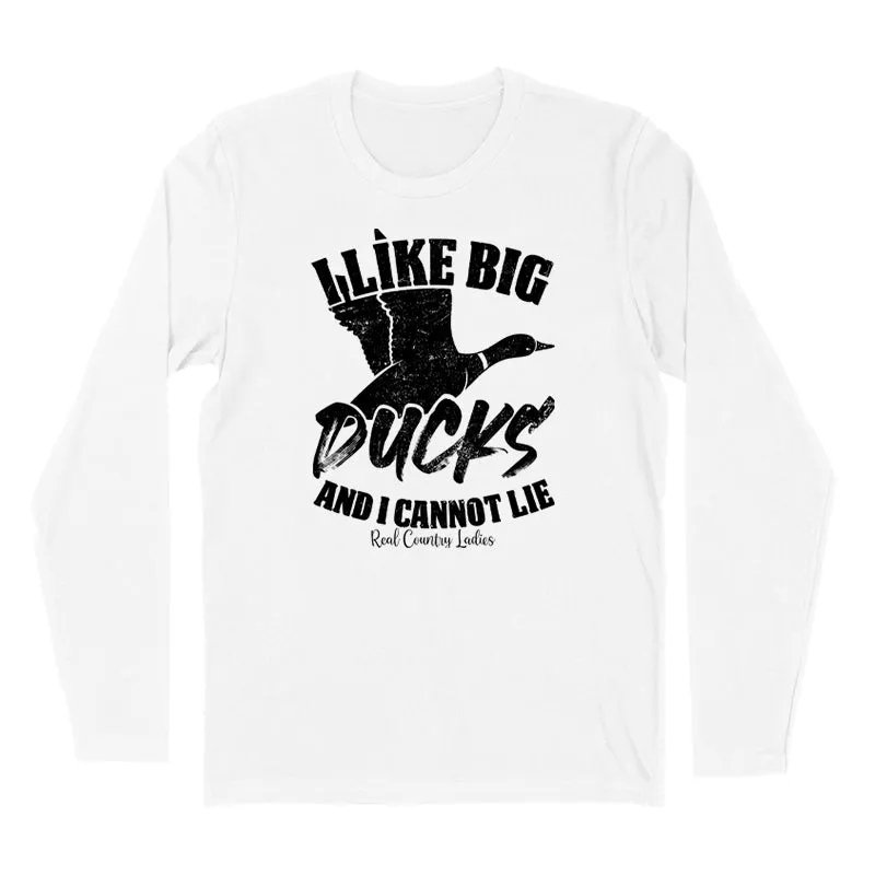 I Like Big Ducks Black Print Hoodies & Long Sleeves