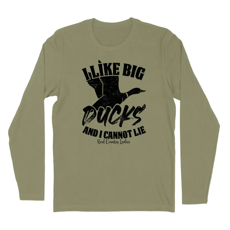 I Like Big Ducks Black Print Hoodies & Long Sleeves