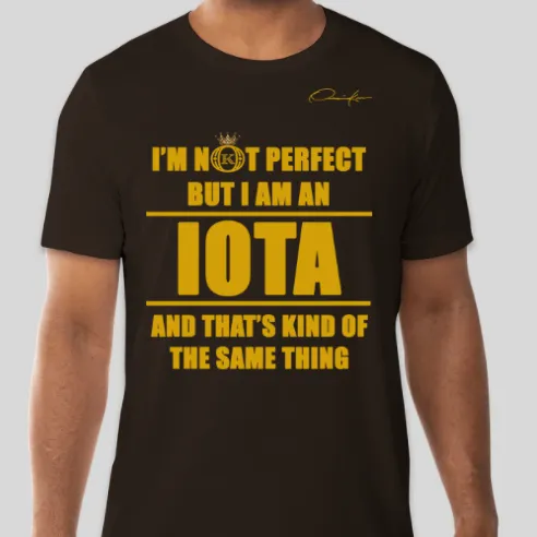 I'm Not Perfect But I Am An Iota T-Shirt