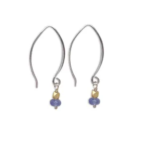 Iolite Floret Earrings | Silver