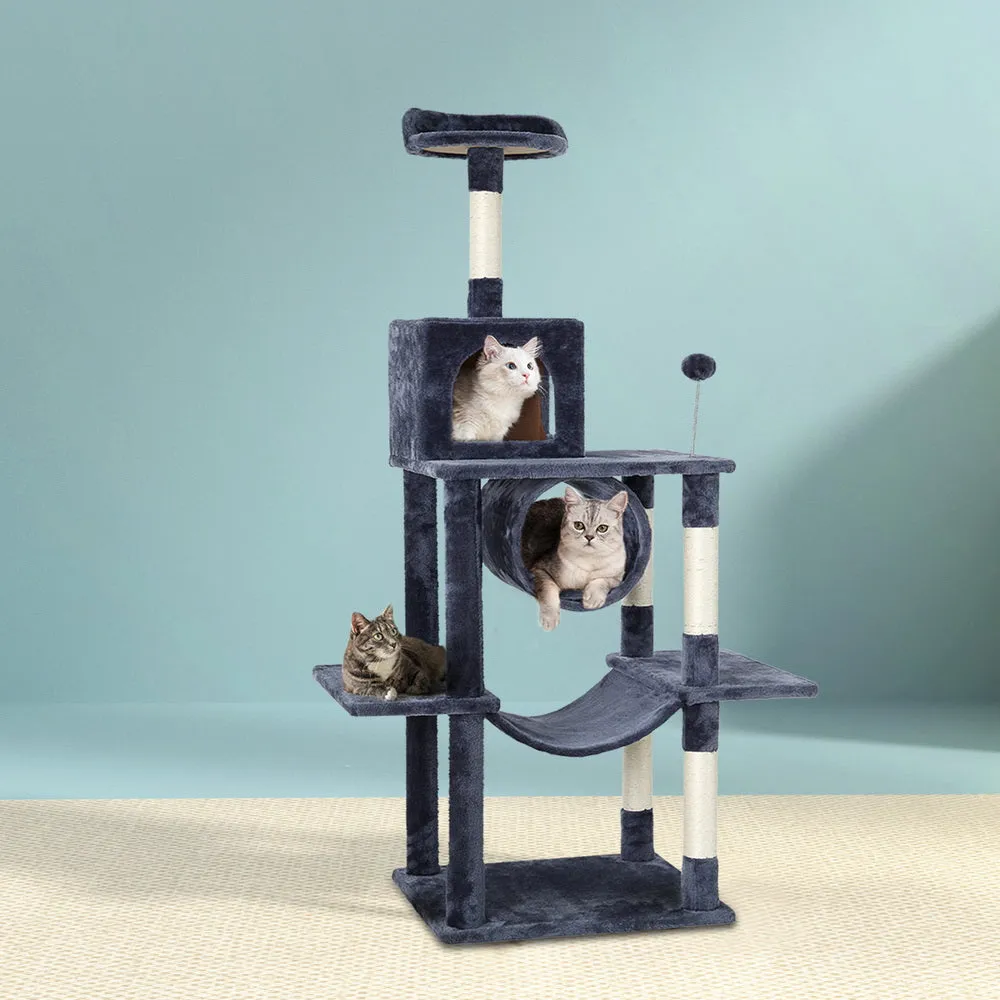 i.Pet Cat Tree Tower Scratching Post Scratcher Wood Condo House Bed Trees 151cm