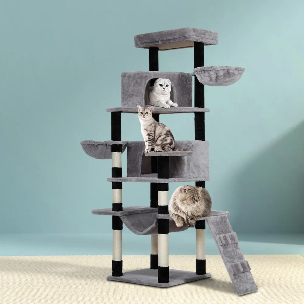 i.Pet Cat Tree Tower Scratching Post Scratcher Wood Condo House Play Bed 161cm