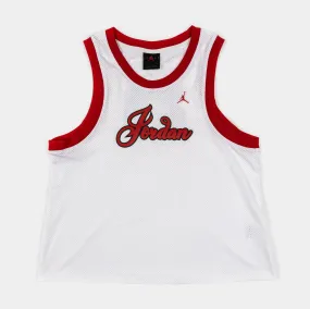 Jersey 23 Tank Womens Short Sleeve Shirt (White/Red)