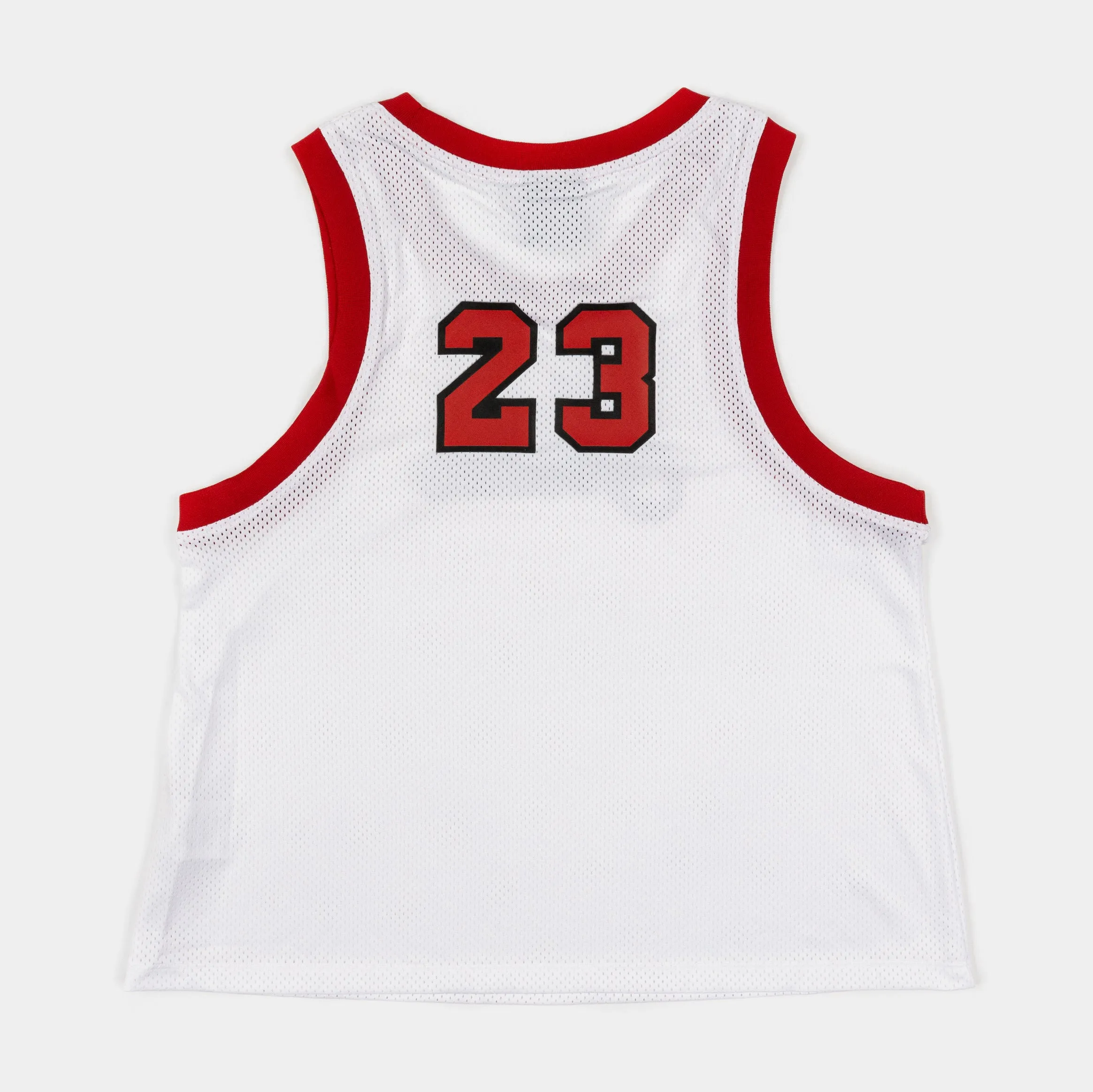 Jersey 23 Tank Womens Short Sleeve Shirt (White/Red)