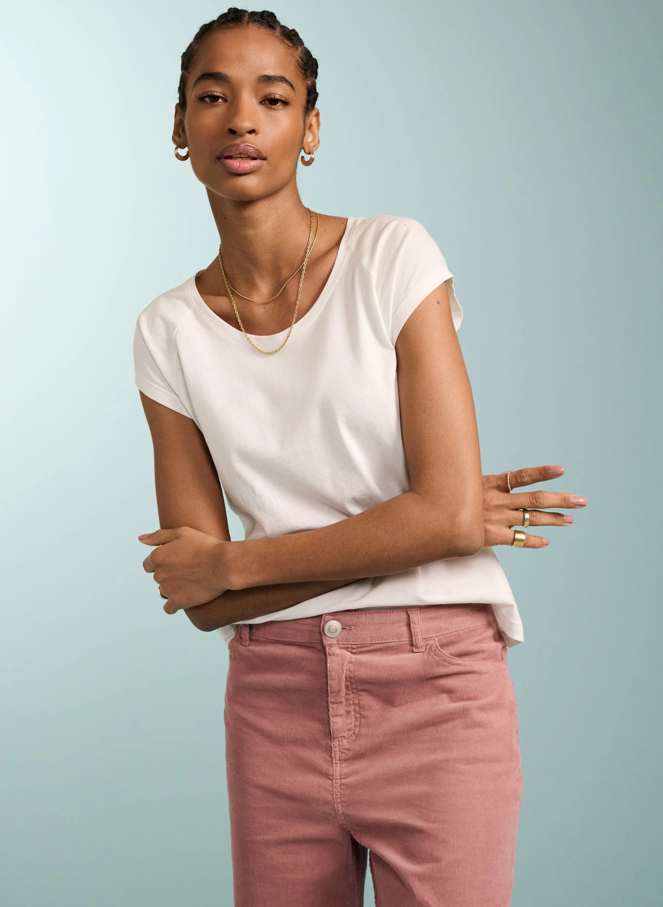 Jura Organic Cotton Trousers | Pink