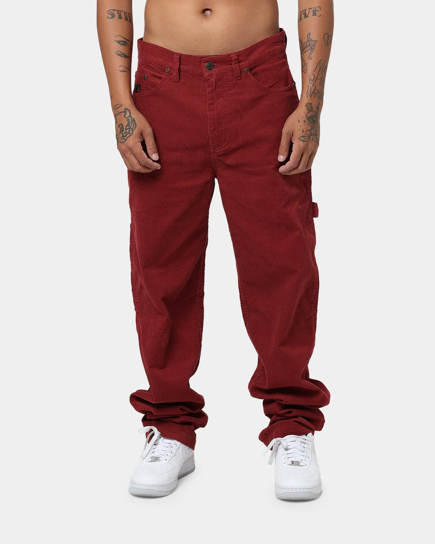 Karl Kani OG Corduroy Pants Dark Red